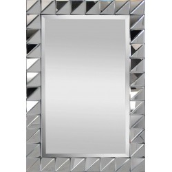 Specchio rettangolare a triangolo L.90 x H.60 cm