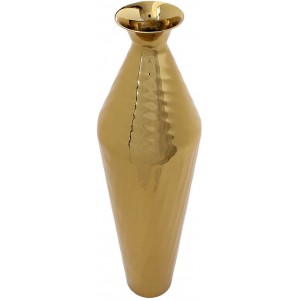Vaso in metallo dorato H.65 cm