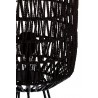 Lampade da tavolo paralume di corda nero H.57 cm