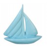 Barca decorativa in porcellana blu