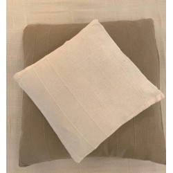 Cuscino bianco 100% cotone 40x40 cm