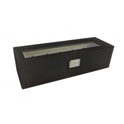 scatola nera per orologi 6 contenitori L33.5 x L12 x H9cm
