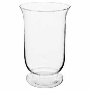 Vaso "svasato" in vetro trasparente D.15.5 x H.24 cm